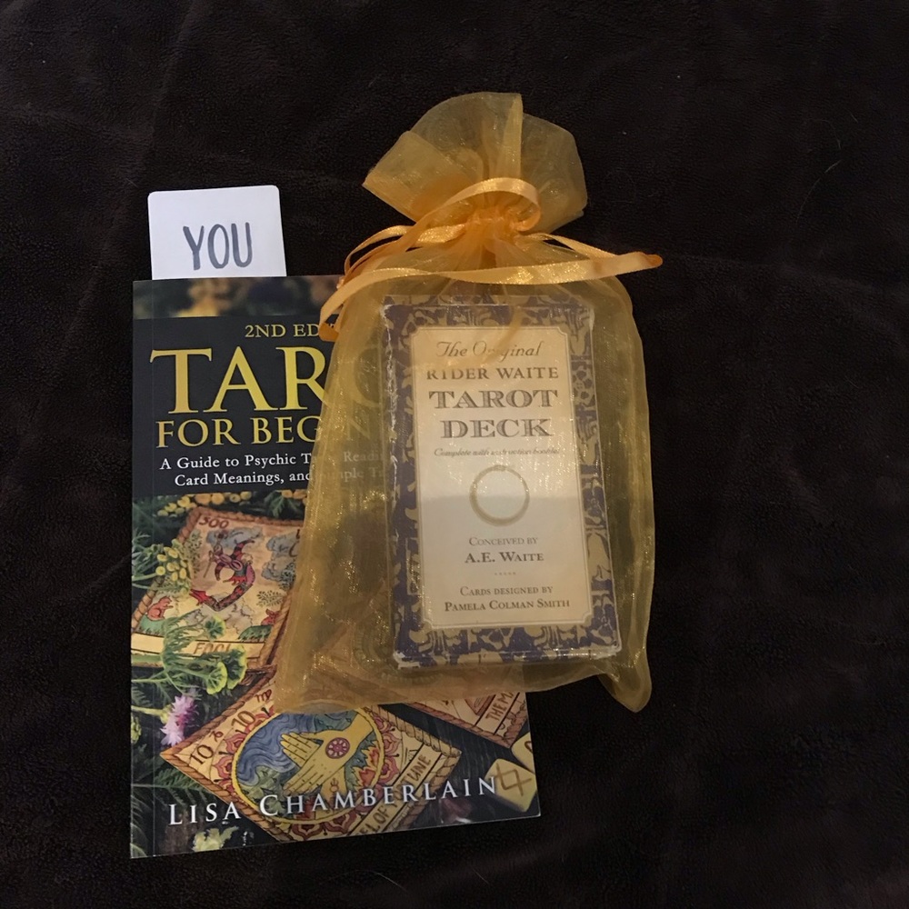 Rider Waite Tarot Deck and Tarot for Beginners Book Bundle